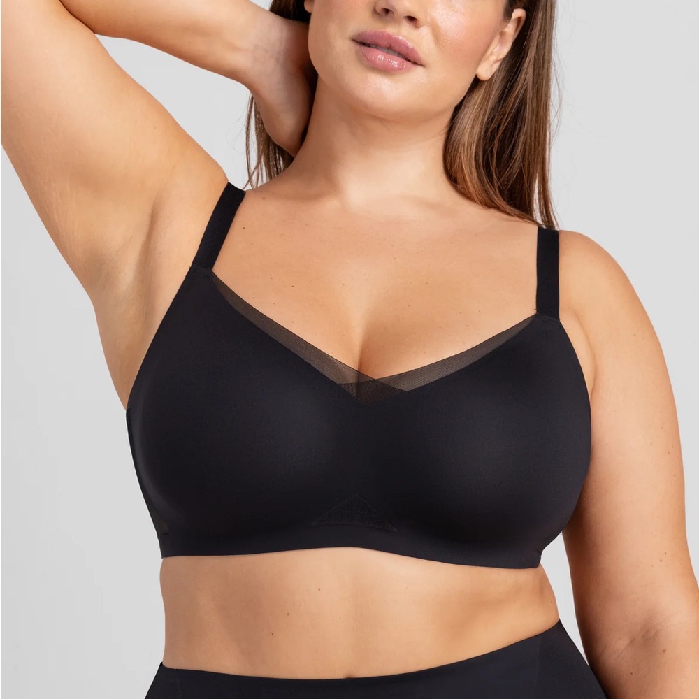 HoneyLove Crossover Wireless Bra XL in “Vamp”